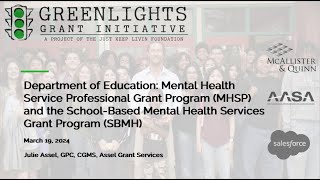 Department of Education Grant Opportunities - SBMH and MHSP