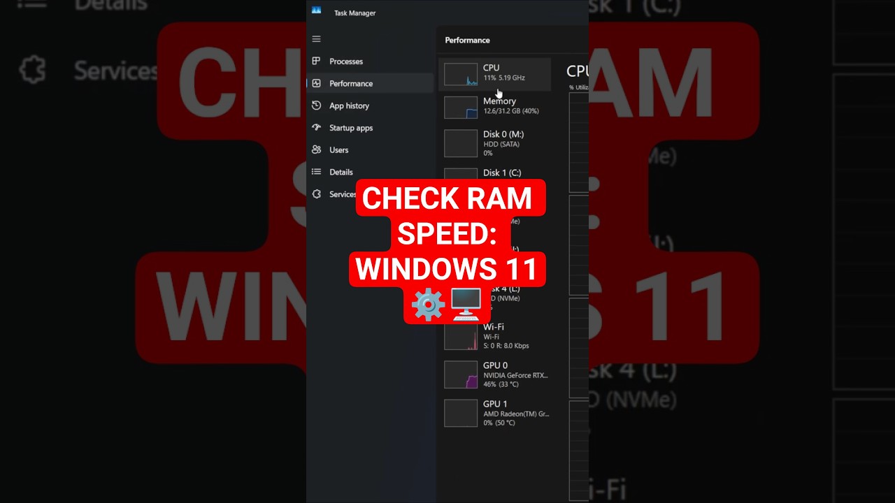 Check RAM Speed in Windows 11 (Fast!)