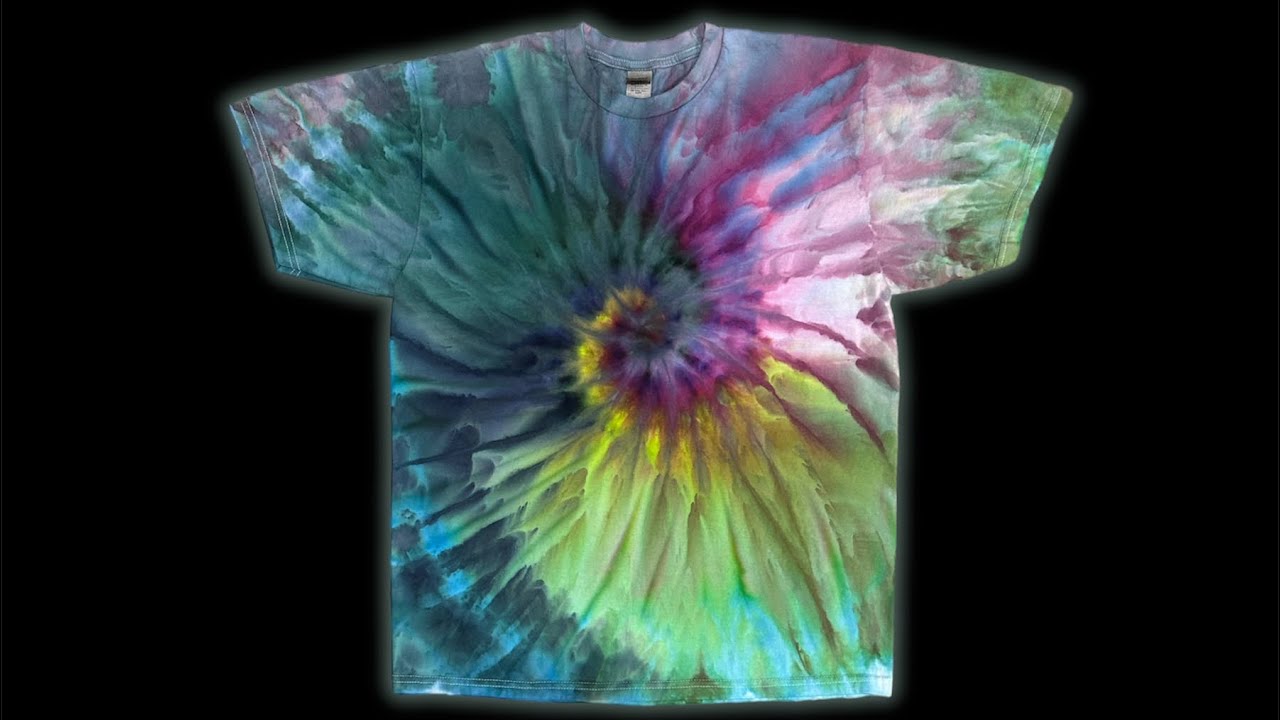 Colander Spiral Ice Dye YouTube