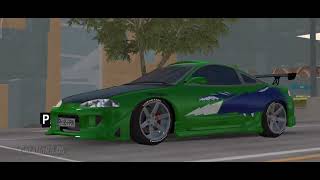The Fast And The Furious Mitsubishi Eclipse scene - Car Parking Multiplayer