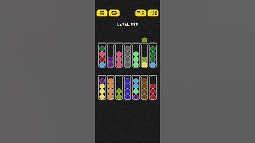 Ball Sort - Color Puzzle Game - Level 889 - Walkthrough SOLVED by RobotPlayer AI!!!