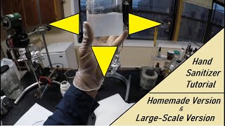 How To Make Hand Sanitizer (Both Homemade Version & Large Scale/ Cost-Effective Industrial Version)