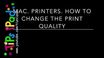 Mac. Settings.  Printer.  Change the default print quality