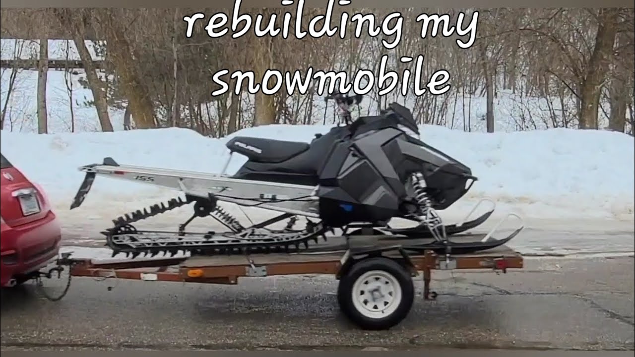 Rebuilding a wrecked snowmobile I bought from auction