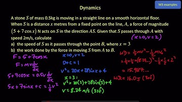 Mechanics 3 - Dynamics - Video 1
