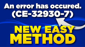 HOW TO FIX PS4 CE-32930-7 ERROR ❌ [All Solutions]