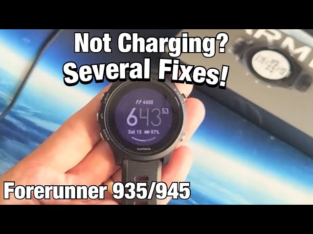 Jeg vil være stærk kaffe Forståelse Foreunner 935/945: Not Charging? Several Fixes! - YouTube