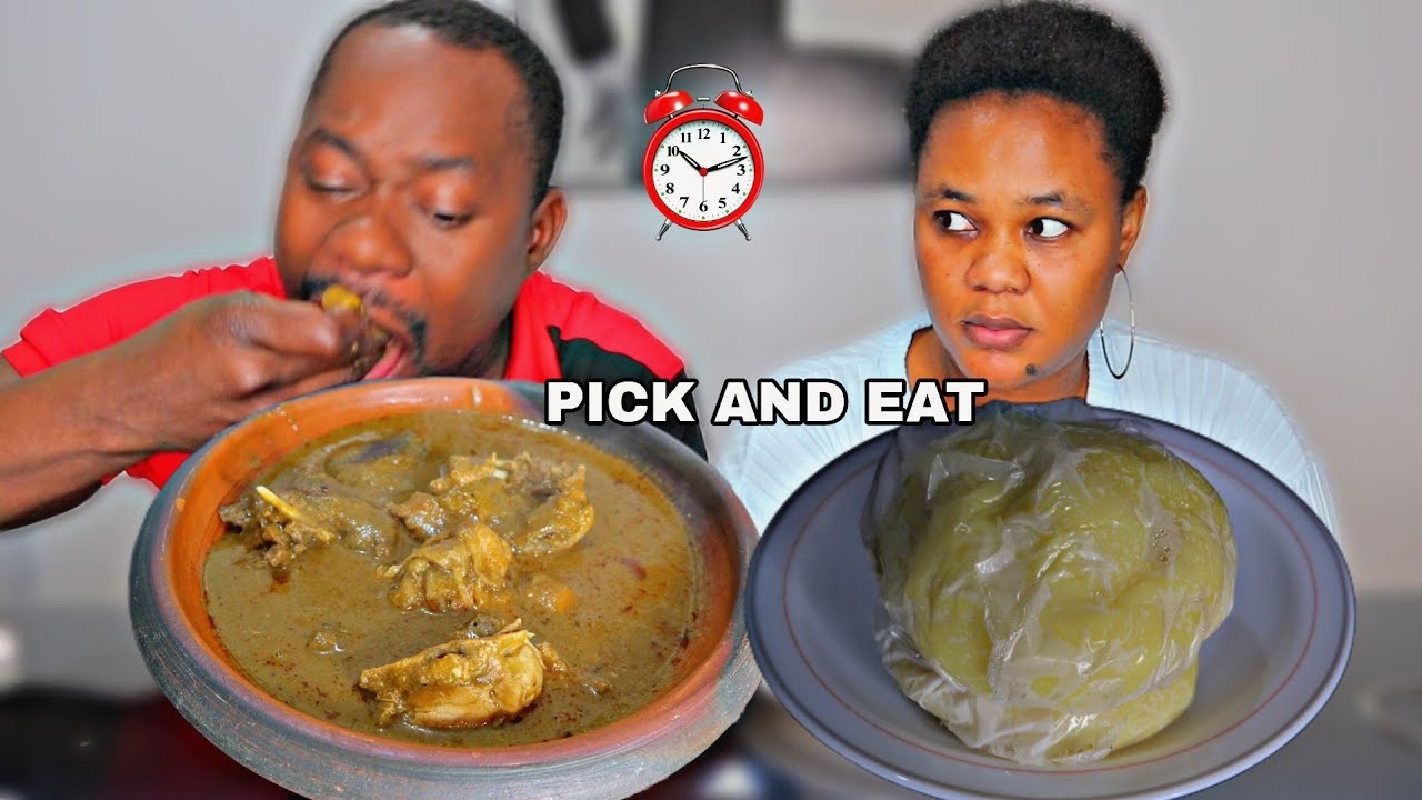 Вызов «Выбери и съешь»: фуфу со шпинатом, арахисовый суп из козлятины, африканский суп-мукбанг