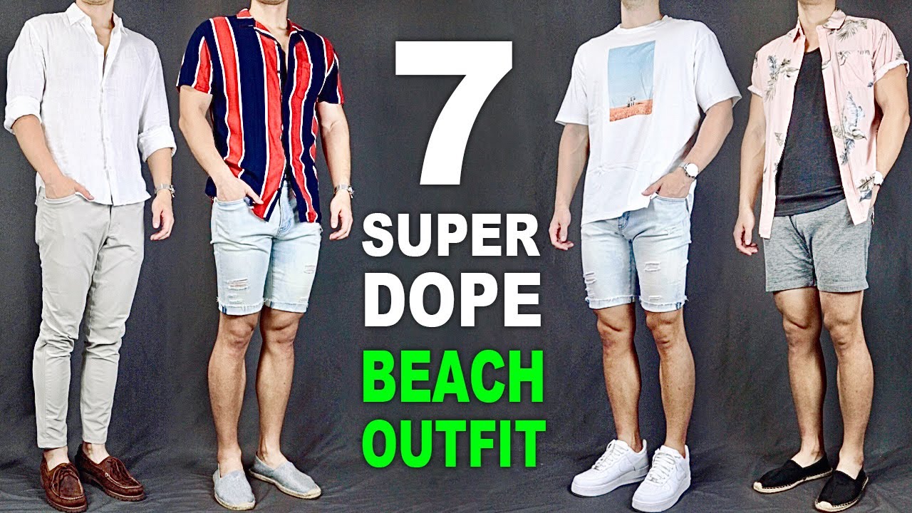 7 Super DOPE Beach Outfits | Men’s Outfit Ideas - YouTube