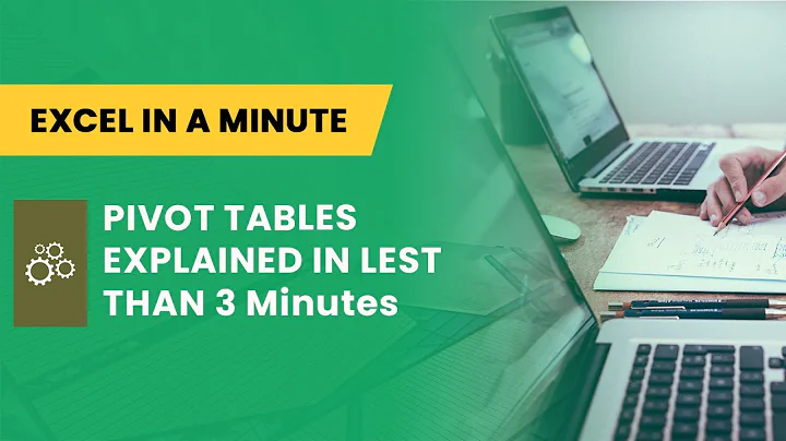 EXCEL PIVOT TABLES EXPLAINED IN LEST THAN 3 Minutes BY EXCEL IN A MINUTE