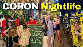 🇵🇭 4K | Nightlife in Coron, Palawan Philippines | 2024 Night Walking Tour