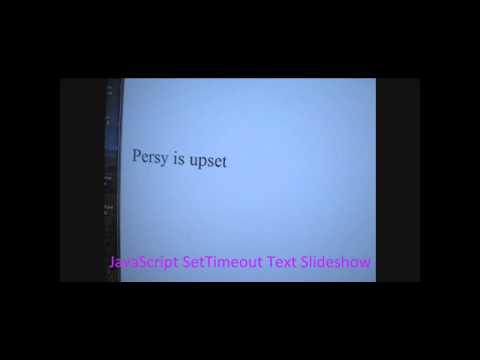 "JavaScript SetTimeout Text Slideshow" by Kenny L Keys