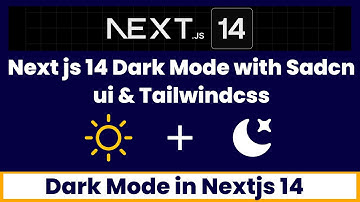 Dark mode in Nextjs 14 App using shadcn ui and Tailwindcss