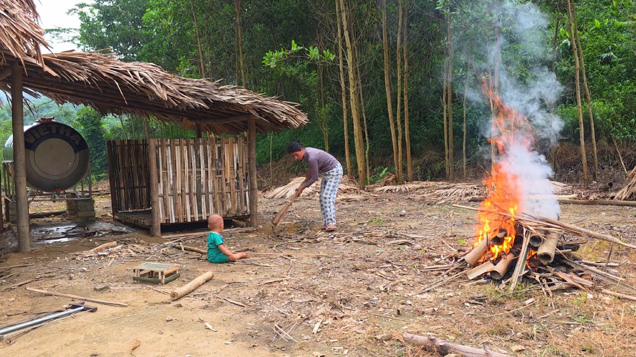 Мать-одиночка строит бамбуковую ванную комнату: жизнь Ли Тиеу Ка