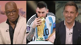 Ian Wright Gary Neville And Roy Keane react Lionel Messi And Argentina Wins The World Cup 2022