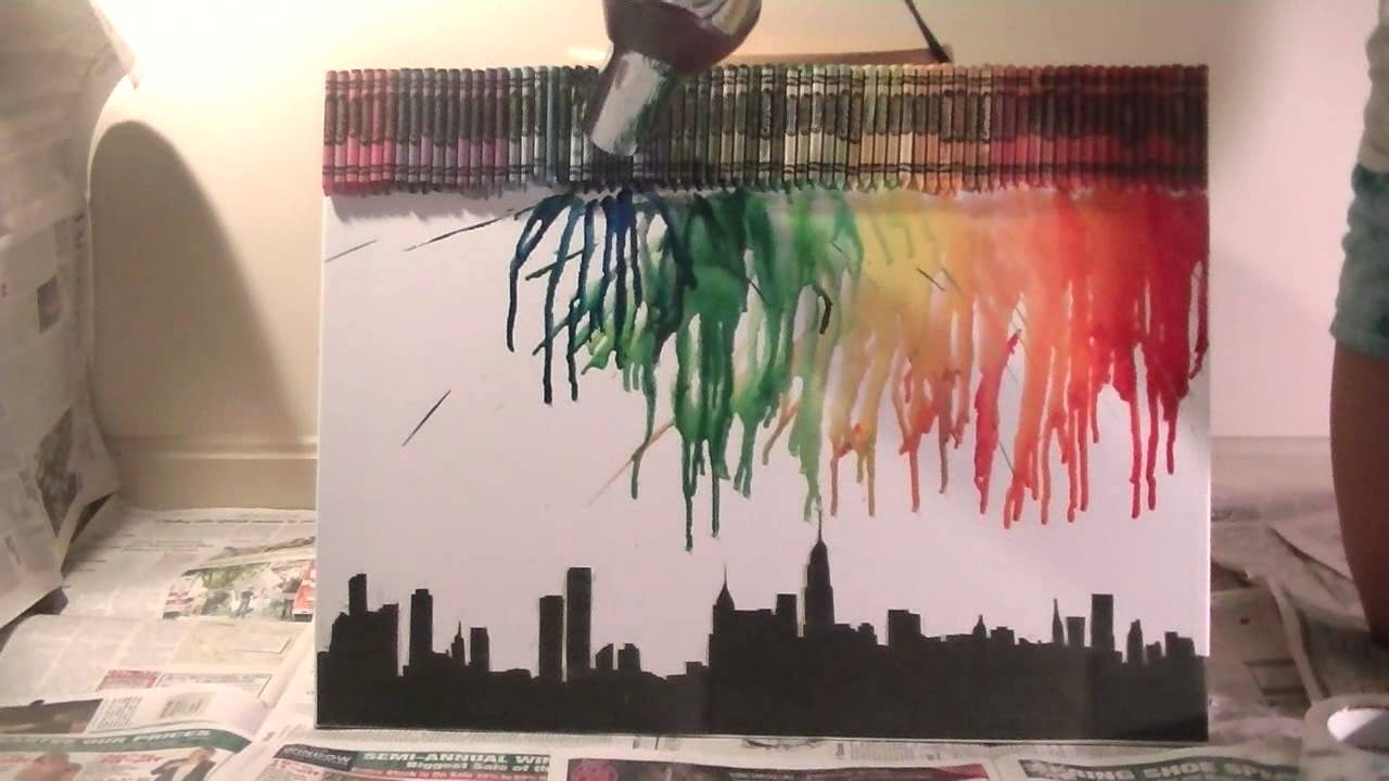 Crayon Melting Art Tutorial