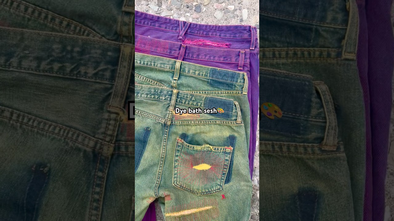 How to get the most saturated dye on denim🎨 