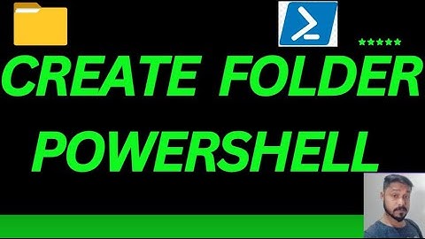 How to create a folder in PowerShell