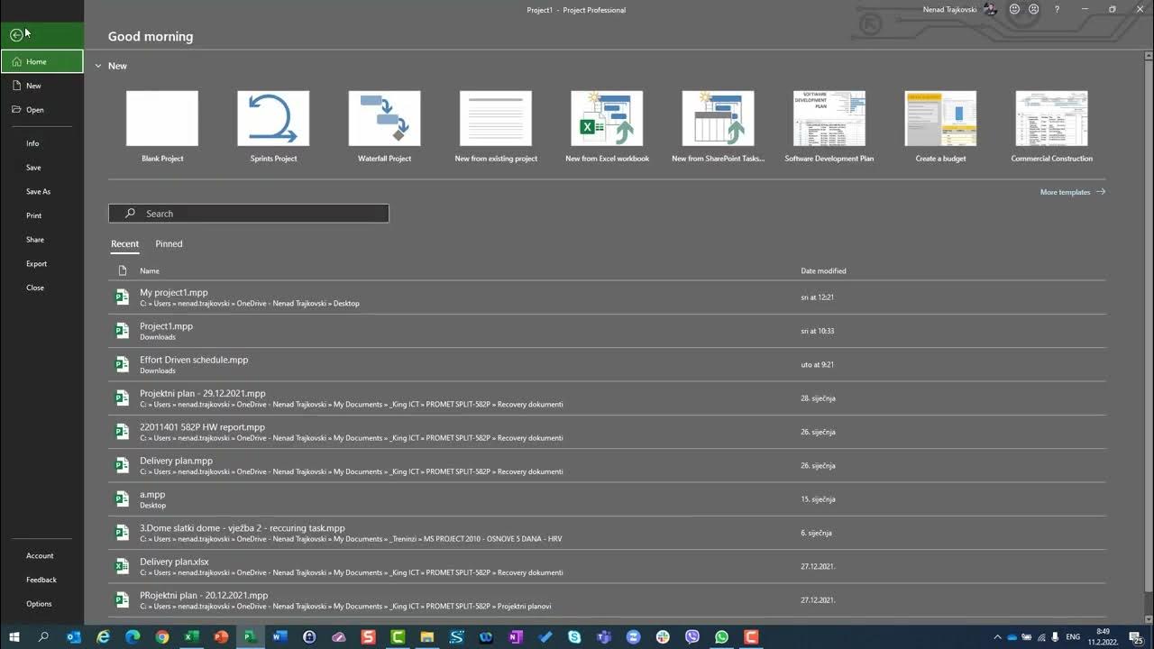 5 how to setup project start time microsoft project online desktop