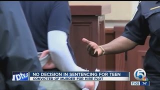 No decision in sentencing for teen