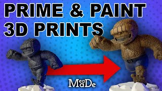 Painting 3D Prints for Beginners Part 2 | How to Prime, Layer, & Dry Brush | Step by Step Tutorial