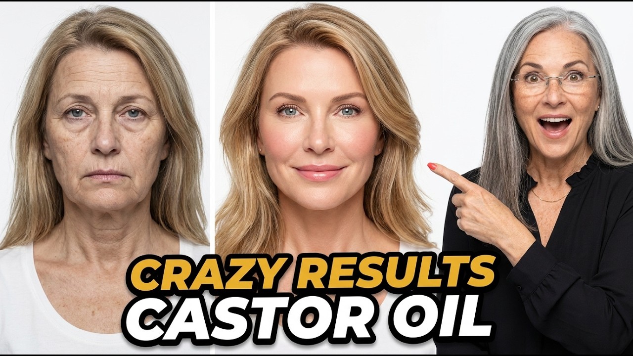 CRAZY RESULTS Castor Oil FACIAL Routine for Women Over 50 — Transcript