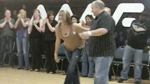 Mike Brenton and Tracy Staten dance together for M...