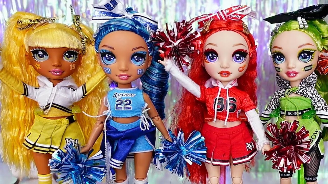 Моя Первая Старенькая Bratz Джейд и Группа Поддержки - Чирлидеры Rainbow High ★ Распаковки Кукол!
