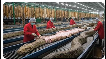 Inside the Snake Skin Factory – How Exotic Python Leather Becomes Luxury Products |Next Flow Process