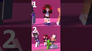 JJ Head, Body, Legs Dance 1 or 2😱🫨 - MAIZEN Minecraft Animation