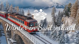 🎧Relaxing Nature Sounds For Stress Relief🎧 Beautiful Piano Music | The Eiger Mountain In Switzerland