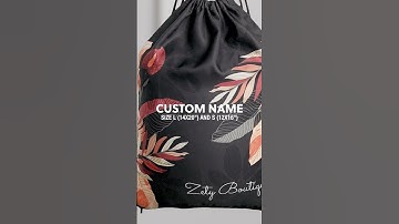 Zety Boutique Drawstring Bag - Short Product Marketing Video (10 seconds)