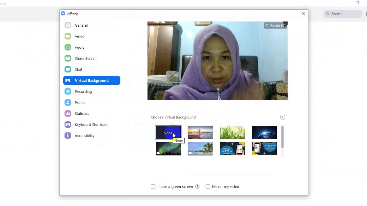 Cara ganti background di ZOOM - YouTube