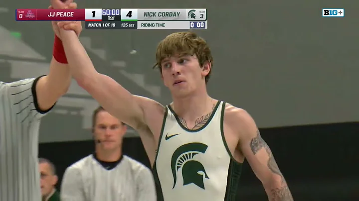 125 LBS: American's JJ Peace vs. Michigan State's Nick Corday | Michigan State Wrestling| 12/18/2025