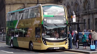 GNE Route:X45|Consett-Laburnum Avenue.|YX20 OKJ-6349|Enviro 400MCC. screenshot 5