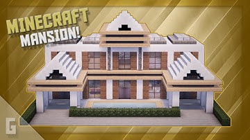 Minecraft: How To Build A Modern Mansion Tutorial (#21)