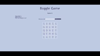 🎮 Flask Boggle Game – Python & Flask Web App Demo screenshot 3