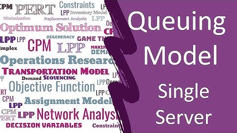 Queuing theory in operation research |  Single Server Queuing System | Solved problem