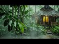 Soft Rain On Forest Cabin | NO ADS / Ultimate Stress Relief, Deep Sleep, Meditation, Yoga