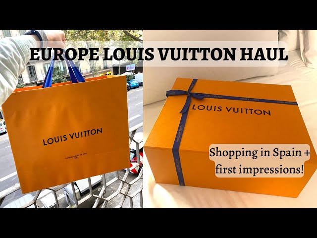 EUROPE LOUIS VUITTON UNBOXING + PRICE  LV Marelle Unboxing, First  Impressions, Shopping in Spain! 