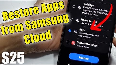 🔄 How to Restore Apps from Samsung Cloud on Galaxy S25/S25+ Ultra 📲