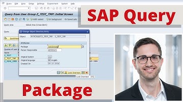 SAP Query - Change package of SAP Query, InfoSet and User Group