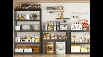 REIBII 2000LBS Industrial Shelving Units | Maximize Your Space with 72” H Metal Shelving for Garage!