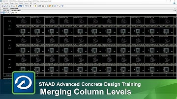 Merging Column Levels in STAAD Advanced Concrete Design