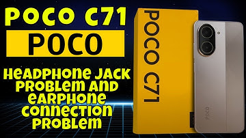 How to Fix Headphone jack problem and earphone connection problem fix POCO C71 Easy Guide