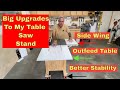 How to upgrade and improve a jobsite table saw stand