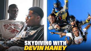 Israel Adesanya & Devin Haney Talk Ryan Garcia Super Fight Before Skydiving in Dubai