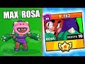 MAX ROSA ! YENİ KARAKTER ROSA'yı alıp MAX YAPTIM! Brawl Stars