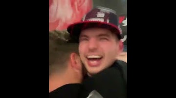 Thumbnail of Max Verstappen Celebrating With Martin Garrix