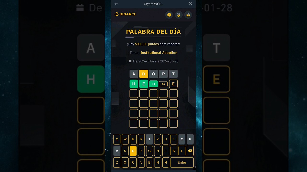 Crypto WODL Institutional Adoption! Binance WOTD ( Answers - Respuestas )  #shorts #viral - YouTube